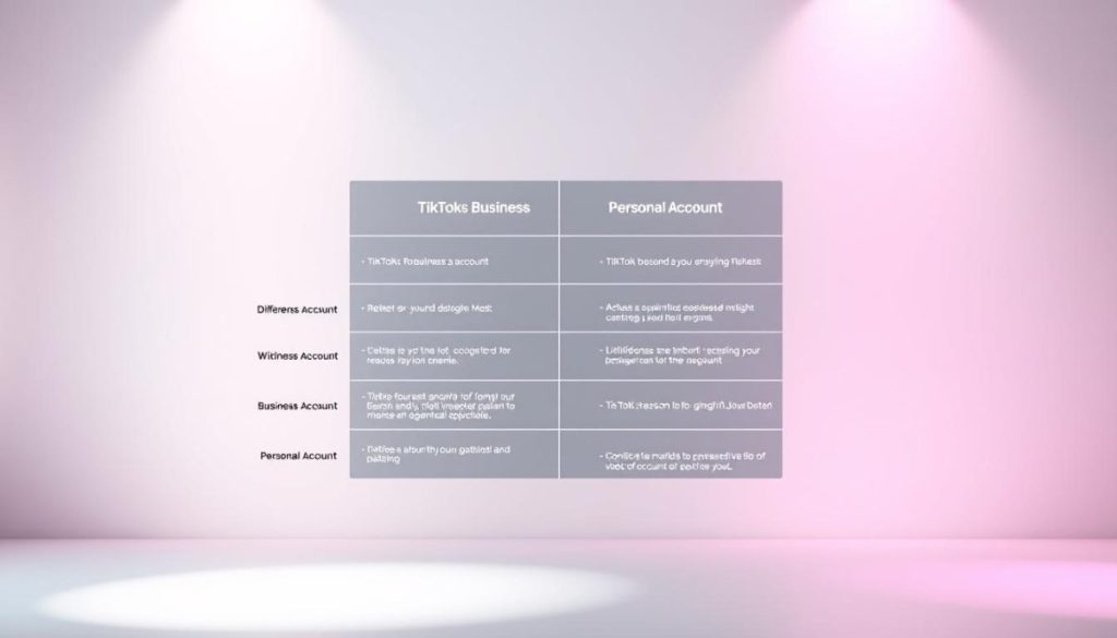 TikTok account features comparison TikTok account features comparison