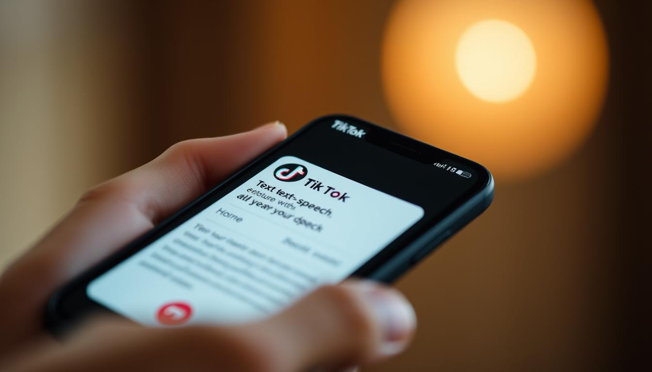 tiktok text to speech option